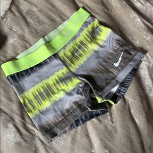 Gray Tiedye Nike Pro Shorts 